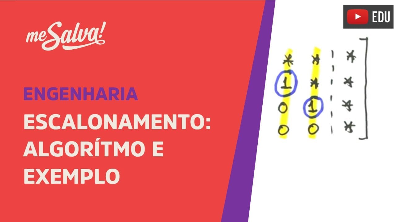 Thumbnail: Me Salva! ALG04 - Álgebra Linear - Escalonamento: Algoritmo e exemplo