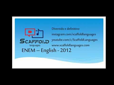 Thumbnail da aula: ENEM 2012 - Língua Inglesa - Resolução, Estratégias e Comentários
