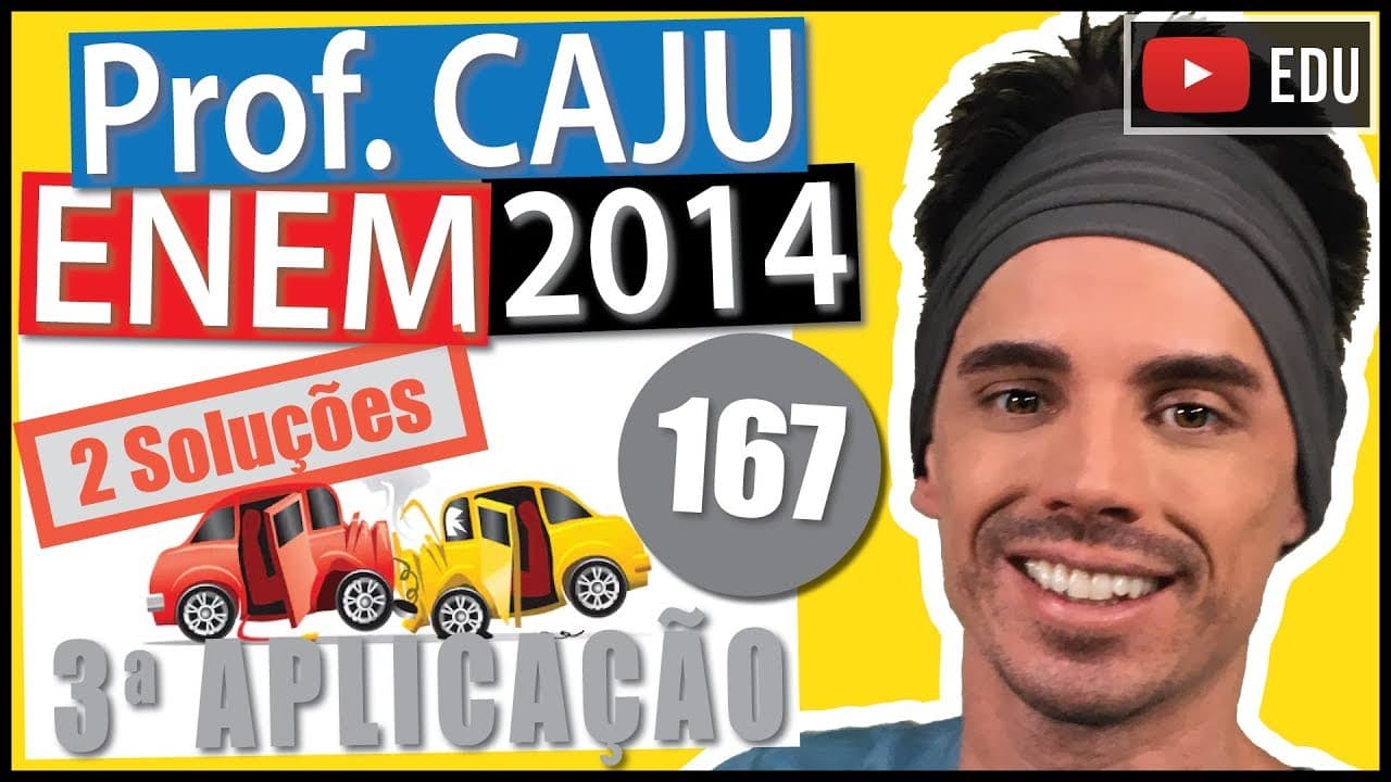 Thumbnail: [ENEM 2014 3Ap] 167 📓 GEOMETRIA ANALÍTICA O número de pessoas que morrem nas ruas e estradas
