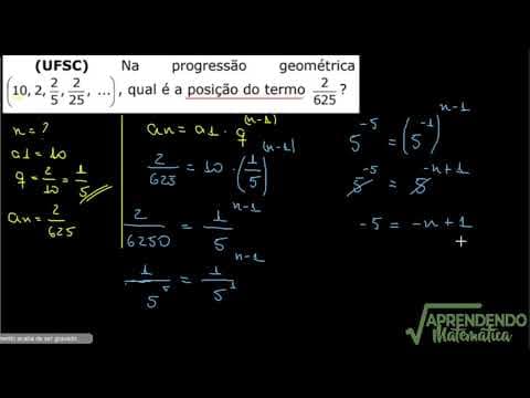Thumbnail da aula: UFSC | PROGRESSÃO GEOMETRICA