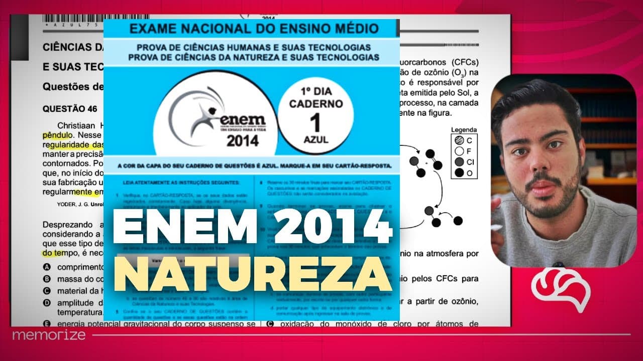 Thumbnail: ENEM 2014 NATUREZA: Todas as Questões Resolvidas + Dicas de Revisão