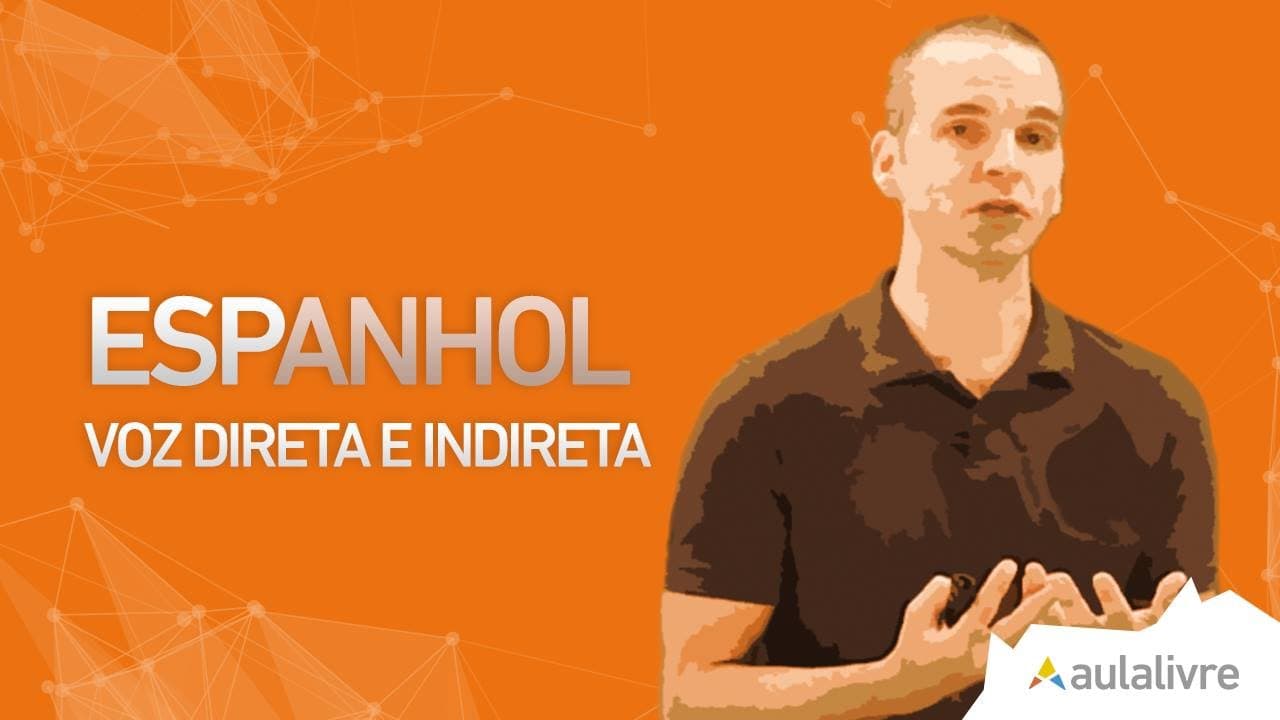 Thumbnail: Espanhol - Vocabulário- Voz Direta e Indireta