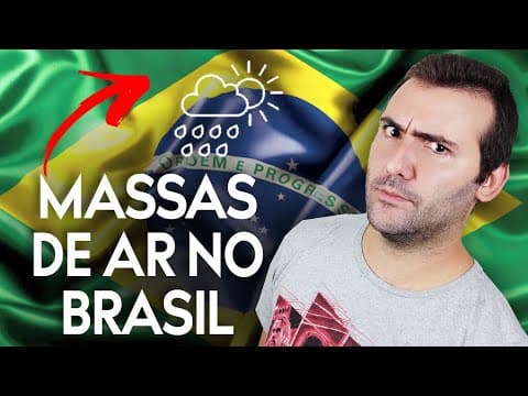 Thumbnail da aula: GEOGRAFIA DO BRASIL: MASSAS DE AR NO BRASIL - NOMECLATURA DAS MASSAS, ATUAÇÃO NO VERÃO E INVERNO