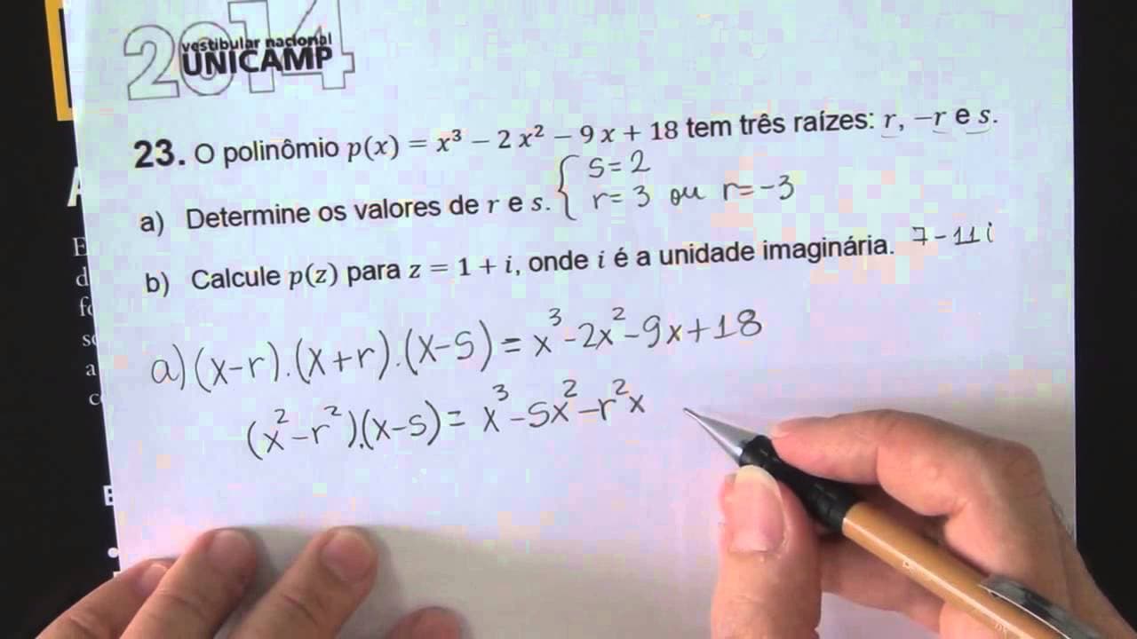 Thumbnail: Questão sobre Polinômios - Unicamp 2014