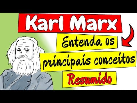 Thumbnail da aula: Karl Marx - TRABALHO, MAIS VALIA, VALOR DE USO E DE TROCA E ALIENAÇÃO (Teorias Resumo)