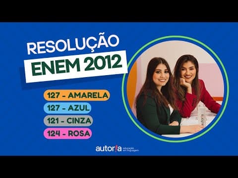 Thumbnail da aula: Enem 2012  - Autoria Linguagem - Questão 127  | Linguagens, prova amarela