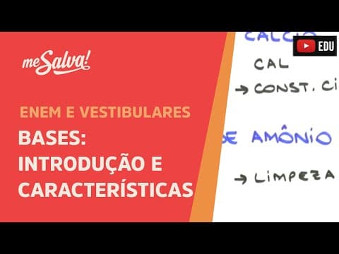 Thumbnail da aula: Me Salva! INO05 - Funções Inorgânicas - Bases: Introdução e Características