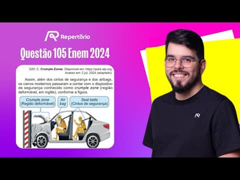 Thumbnail da aula: [ENEM 2024] Questão 105: Muitas pessoas ainda se espantam com o fato...
