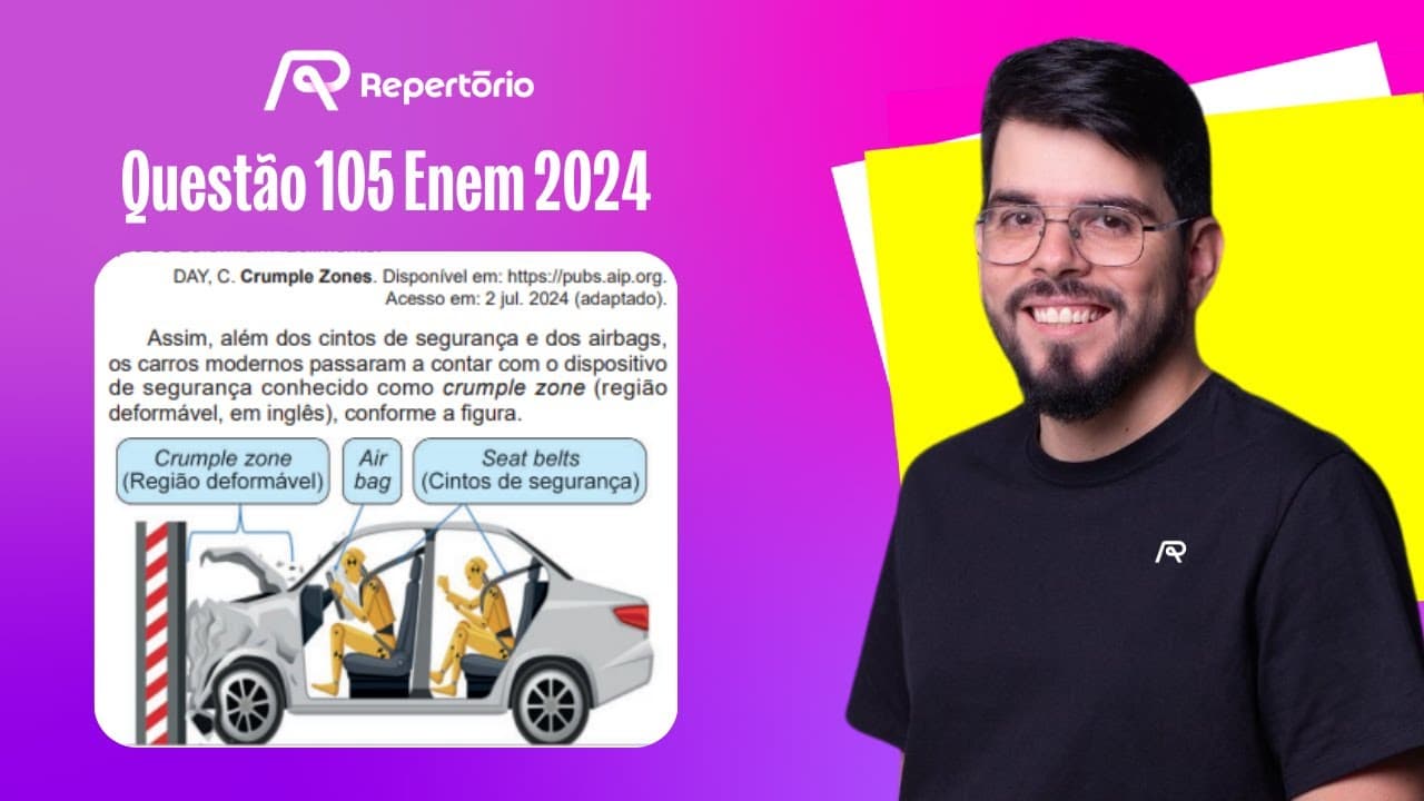 Thumbnail: [ENEM 2024] Questão 105: Muitas pessoas ainda se espantam com o fato...