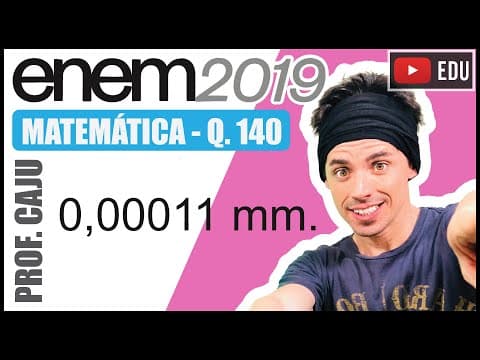 Thumbnail da aula: [ENEM 2019] 140 📘 NOTAÇÃO CIENTÍFICA A gripe é uma infecção respiratória aguda de curta duração