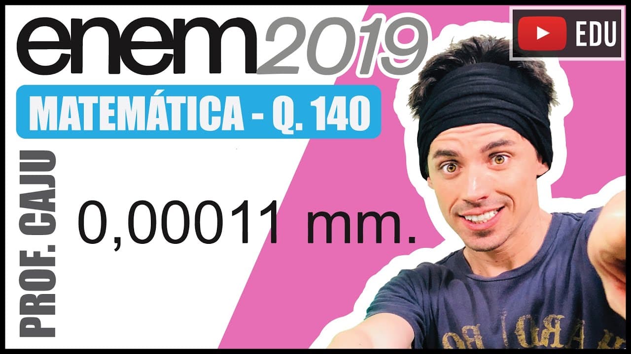 Thumbnail: [ENEM 2019] 140 📘 NOTAÇÃO CIENTÍFICA A gripe é uma infecção respiratória aguda de curta duração