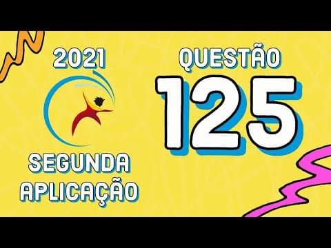Thumbnail da aula: ENEM 2021 | SEGUNDA APLICAÇÃO |  QUESTÃO 125 - As plantas realizam fotossíntese pela captura do gás