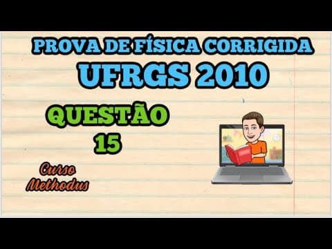 Thumbnail da aula: 15 de 2010 da prova de física da UFRGS - Na figura que segue um próton encontra-se inicialmente fixo