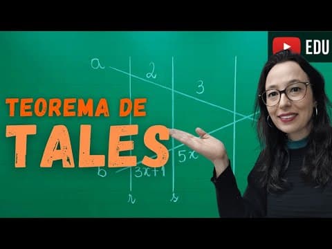 Thumbnail da aula: Teorema de Tales - Professora Angela