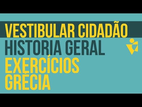 Thumbnail da aula: HISTÓRIA GERAL - Correção dos exercícios de Grécia