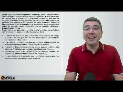 Thumbnail da aula: Enem 2020 e gerador de indução eletromagnética (Faraday)