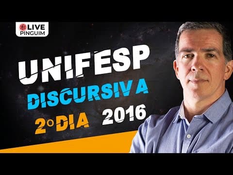 Thumbnail da aula: UNIFESP 2016 DISCURSIVA | RESOLUÇÃO de FÍSICA | Professor Pinguim
