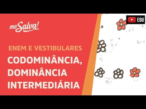 Thumbnail da aula: Me Salva! GEN10 - Genética - Codominância, Dominância intermediária