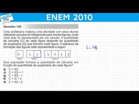 Thumbnail da aula: ENEM 2010 Matemática #14 - Determinando a Fórmula de uma Função Afim