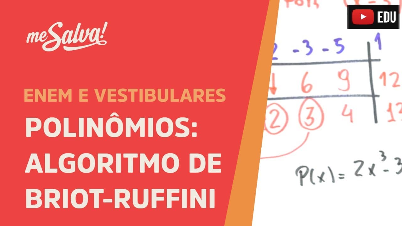Thumbnail: Me Salva! PLN08 - Polinômios - Algoritmo de Briot-Ruffini