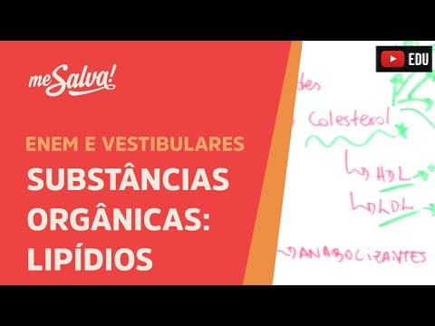 Thumbnail da aula: Me Salva! CIT07 - Citologia - Substâncias orgânicas: Lipídios