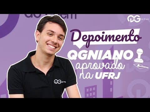 Thumbnail da aula: QGniano aprovado UFRJ: Gabriel Milaré - História
