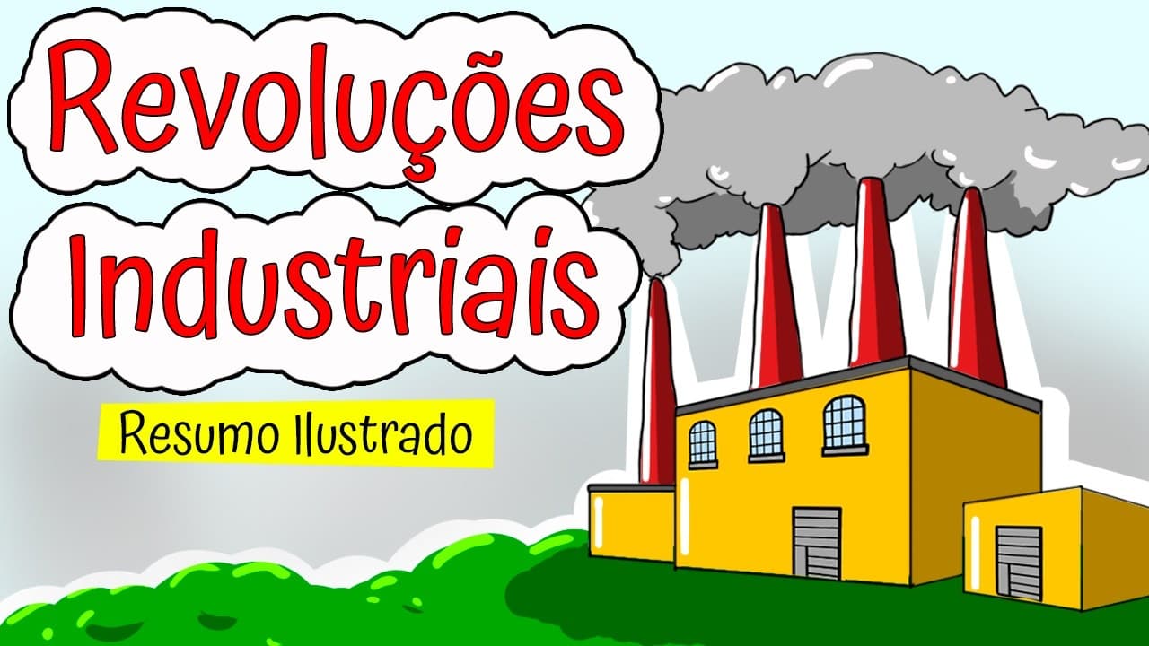 Thumbnail: Revolução industrial e industria 4.0 - da Primeira a Quarta (resumo ilustrado)