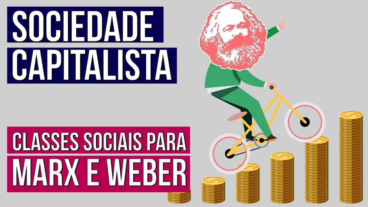 Thumbnail: SOCIEDADE CAPITALISTA: classes sociais para Marx e Weber | Sociologia para o Enem | Fábio Pereira