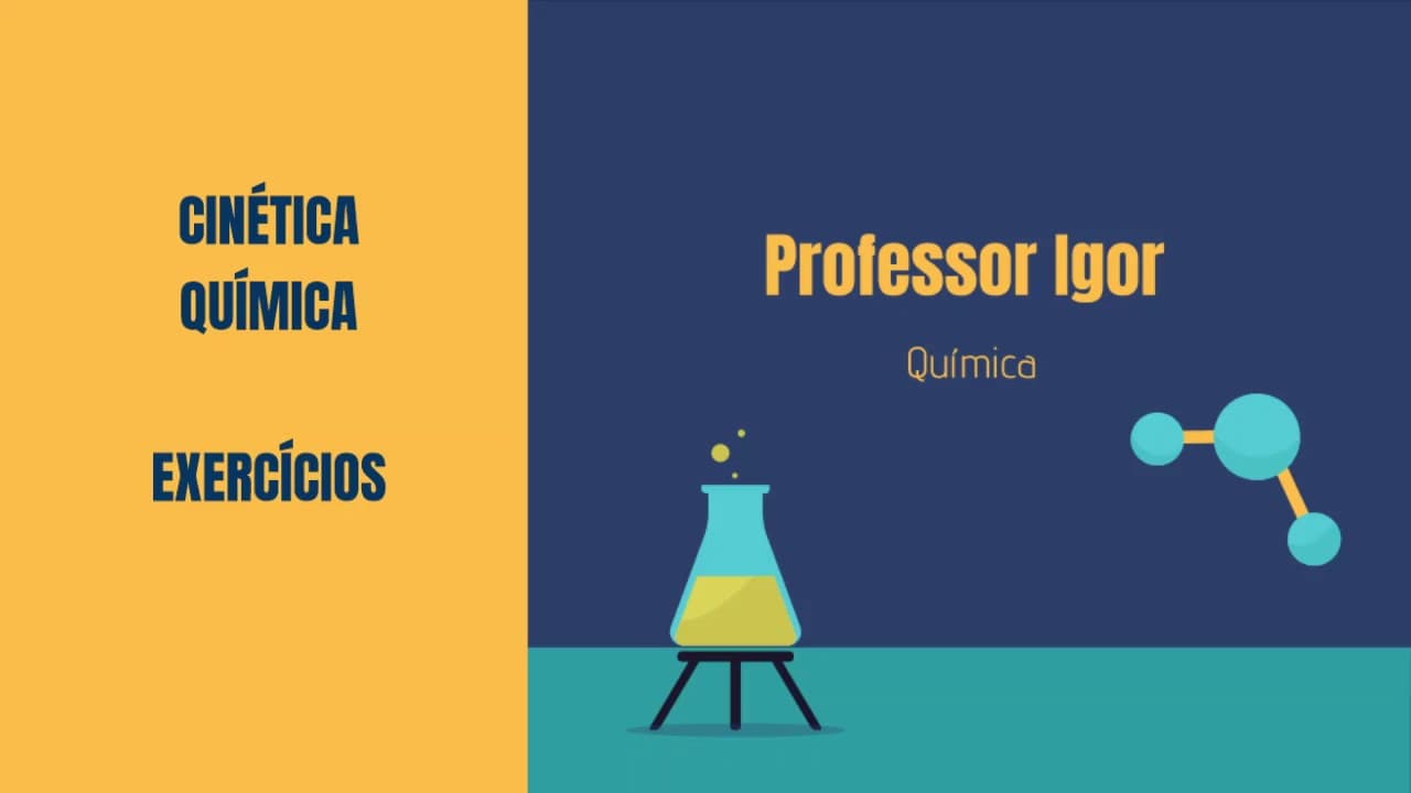 Thumbnail: Cinética Introdução - Exercício Resolvido (UFSCar)