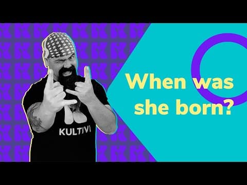Thumbnail da aula: Inglês 2.0 | Kultivi | When was she born? | Prof. Rui Ventura