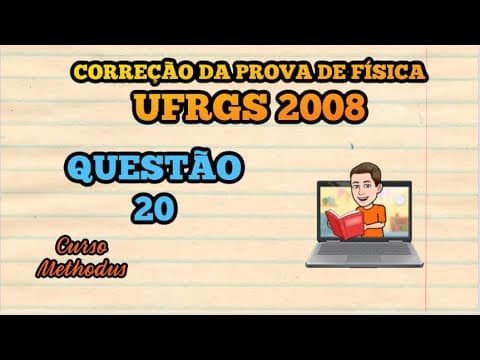 Thumbnail da aula: 20 de 2008 da prova de física da UFRGS - A figura abaixo representa a vista frontal de Homer
