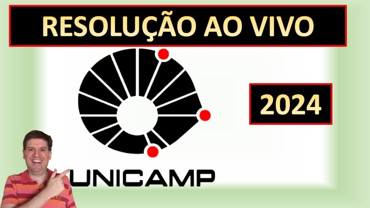 Thumbnail: Gabarito Unicamp 2024, Resolução Unicamp 2024