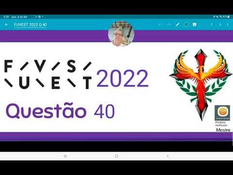 Thumbnail da aula: FUVEST 2022 questão 40, nanotecnologia desenvolvida pela UFMG
