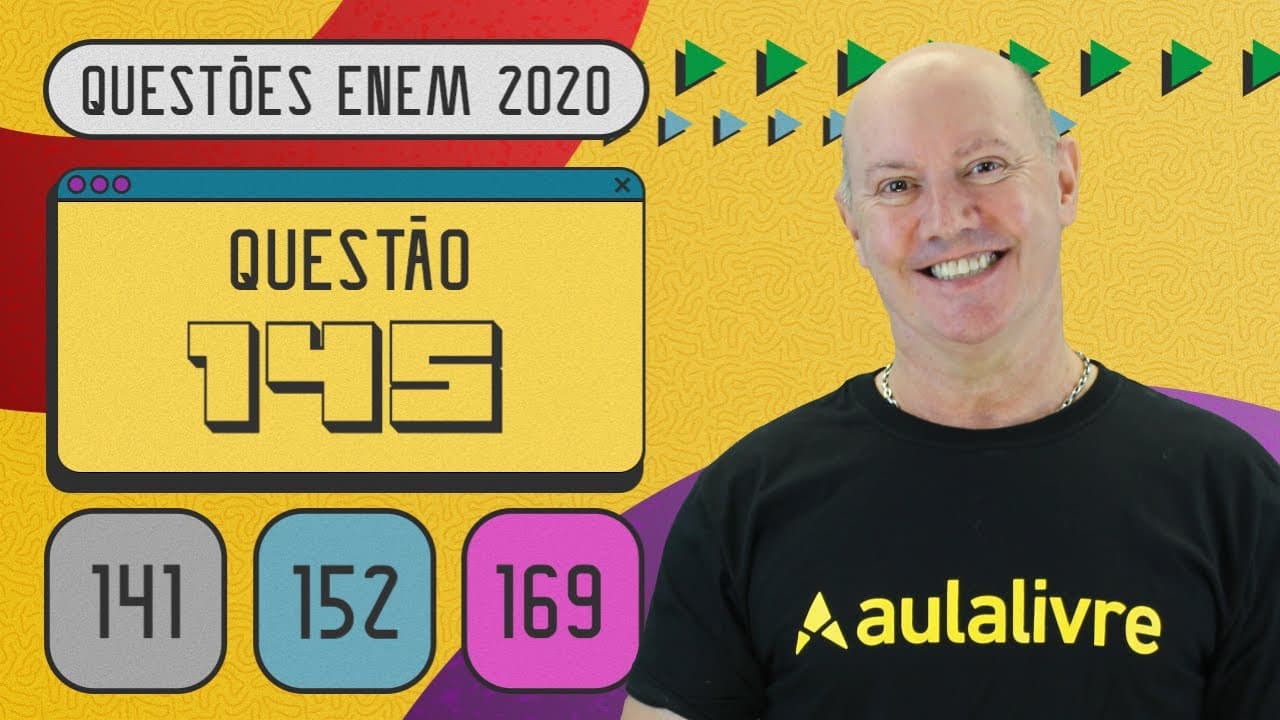 Thumbnail: ENEM 2020 | Volume de prismas | Questão 145