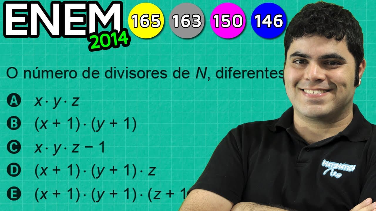 Thumbnail: ENEM 2014 Matemática #11 - Quantidade de Divisores de um Número