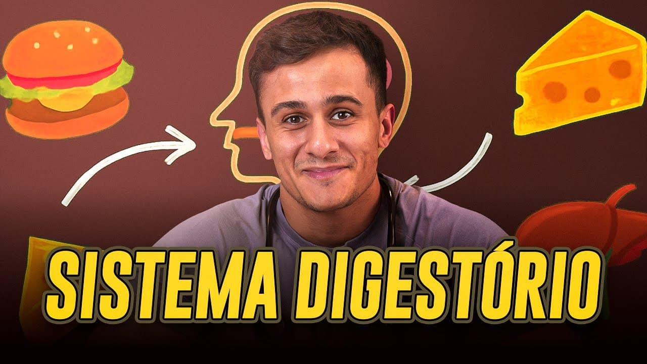 Thumbnail: Construção da base de Sistema Digestório para o ENEM 2026 (extremamente didática)