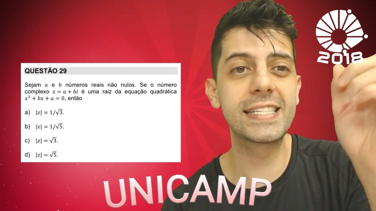 Thumbnail: UNICAMP 2018  Q29 Mat