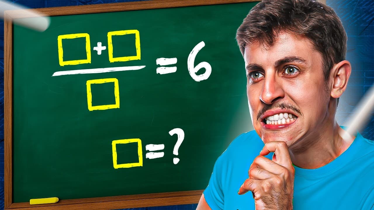 Thumbnail: É mais difícil do que parece (desafio de Matemática)