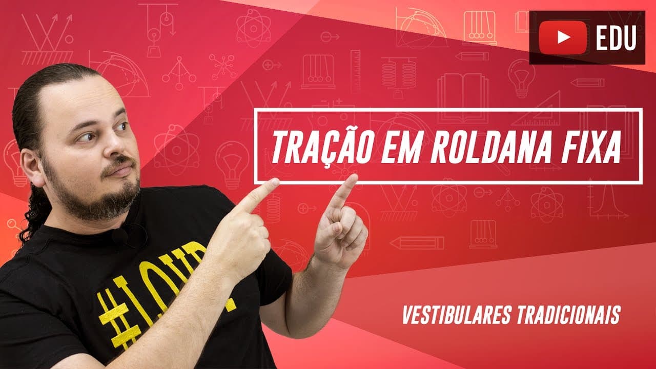 Thumbnail: Dinâmica | Força | Normal | Tração | Roldana fixa | ENEM e vestibulares