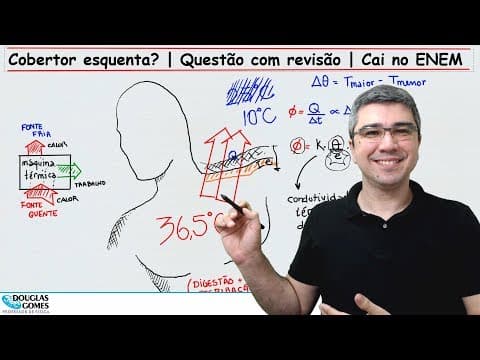 Thumbnail da aula: Cobertor esquenta mesmo? | Questão com revisão ENEM
