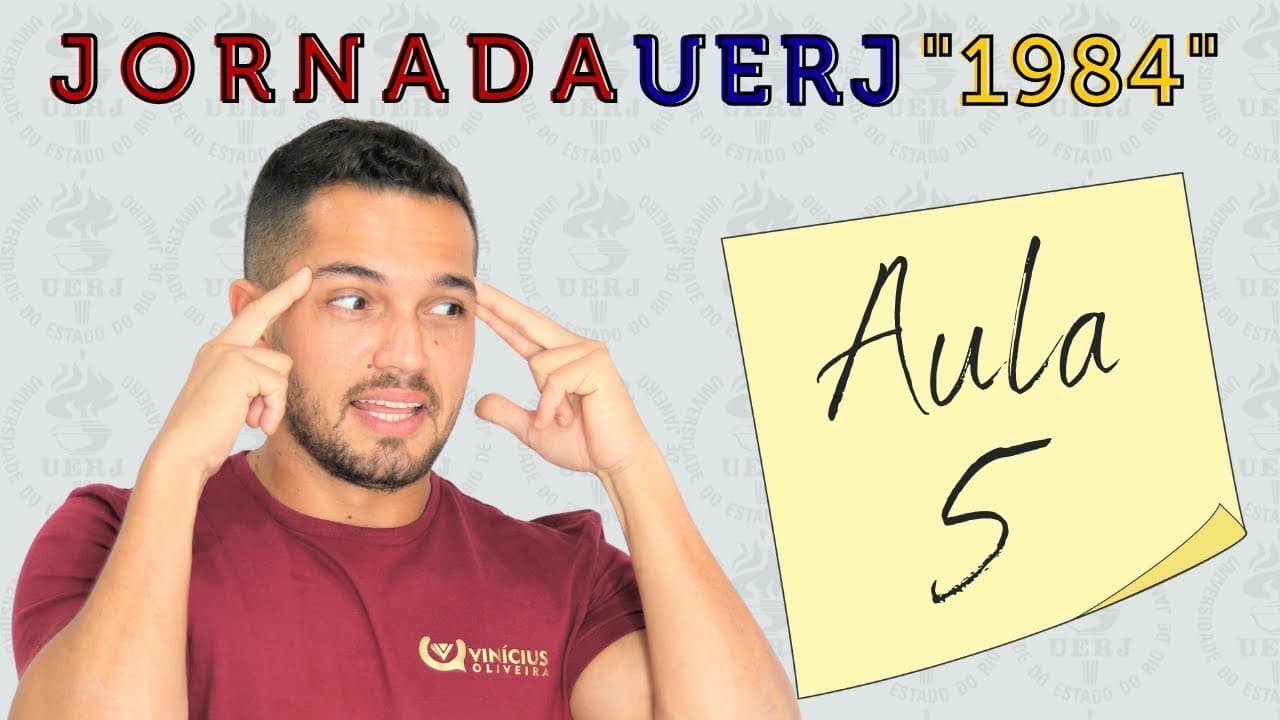 Thumbnail: SPOILER DE TEMA DA UERJ 2021 | JORNADA UERJ 1984 | Profinho da Redação