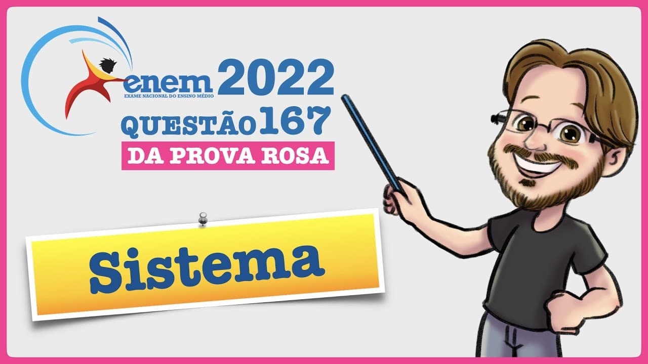 Thumbnail: ENEM 2022 || Sistema || Um parque tem dois circuitos de tamanhos diferentes para corridas. Um