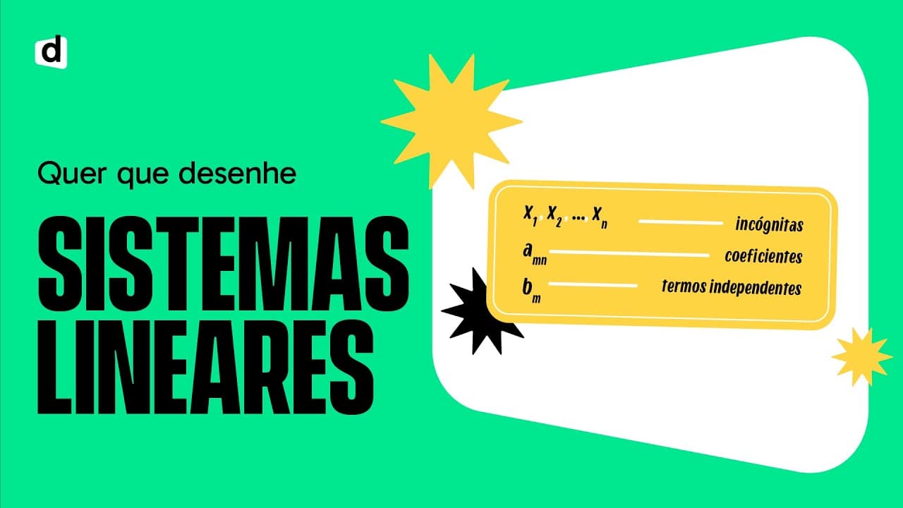 Thumbnail: SISTEMAS LINEARES | QUER QUE DESENHE | MAPA MENTAL