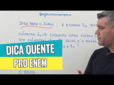 Thumbnail da aula: Dica importante pro ENEM - Razão entre volumes