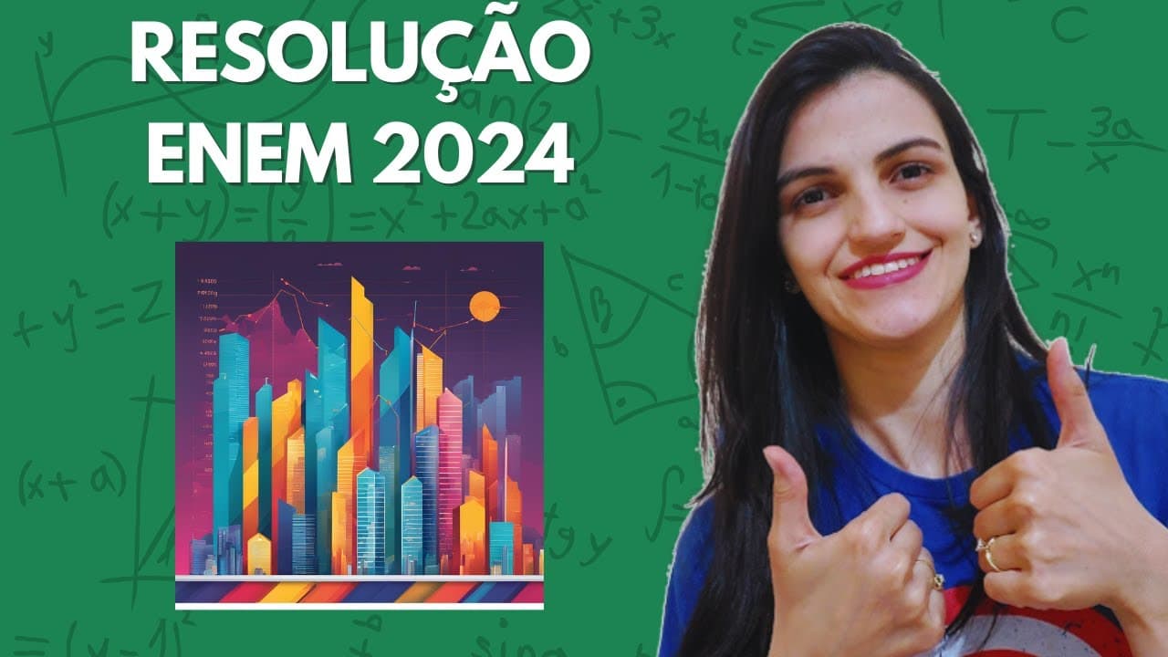 Thumbnail: Um instituto de pesquisa constatou - ENEM 2024 MATEMÁTICA