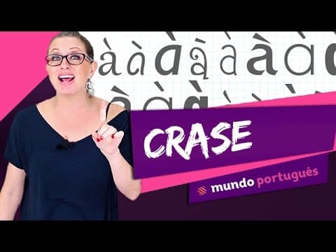Thumbnail da aula: 🙀 Quando usar CRASE? - Gramática - Mundo Português - ENEM