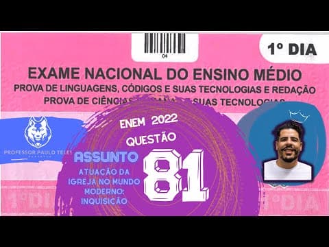 Thumbnail da aula: Resolução Enem 2022 - Humanas Questão 81