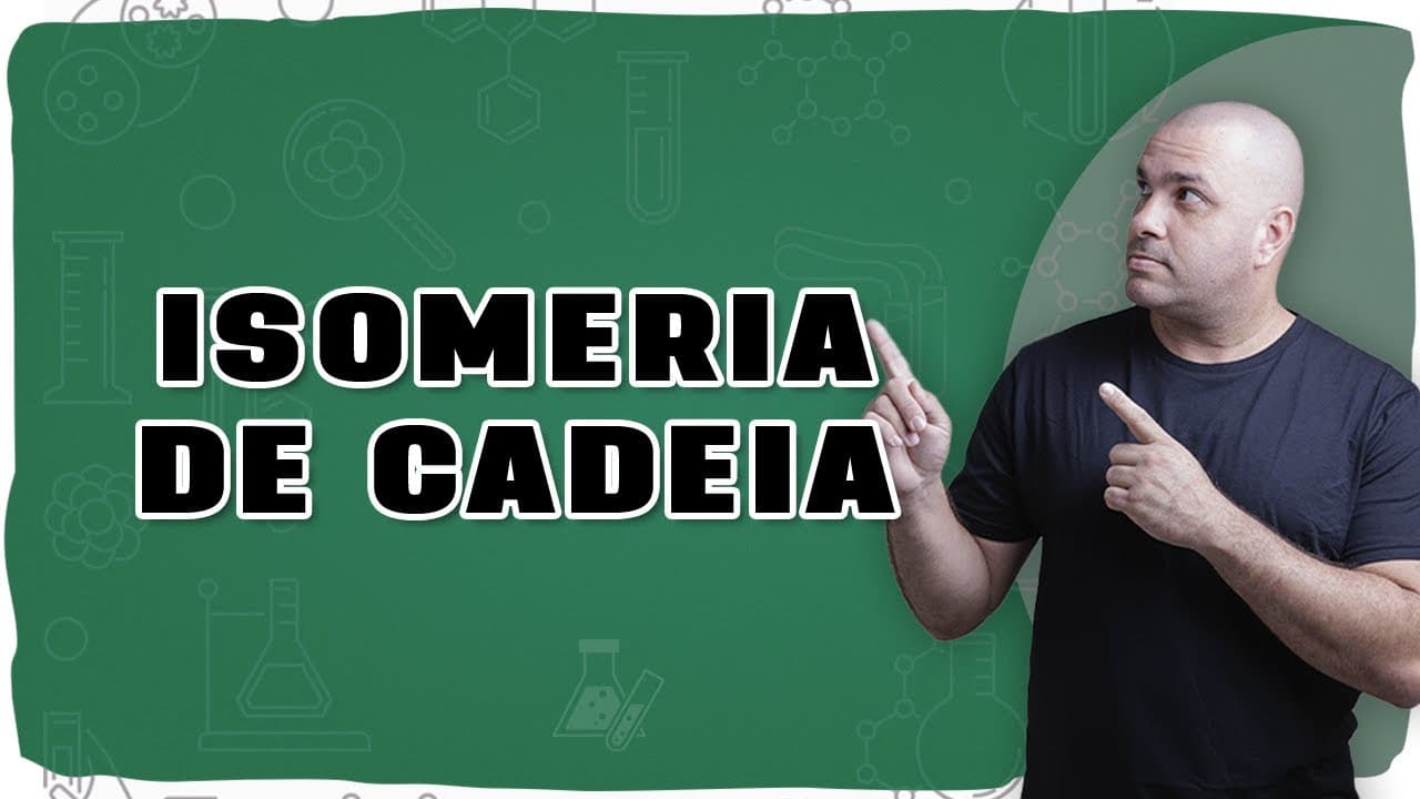 Thumbnail: 🧪 ISOMERIA PLANA DE CADEIA: Entenda de vez a diferença entre normal e ramificada!