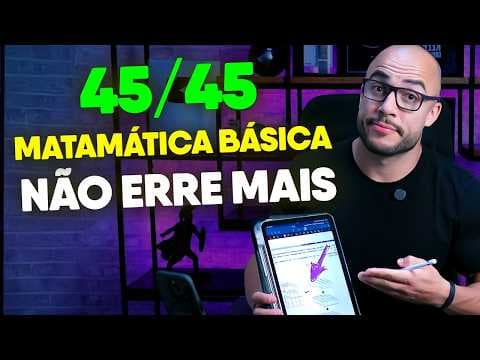 Thumbnail da aula: 7 Questões FÁCEIS de MATEMÁTICA BÁSICA do ENEM que você NÃO PODE ERRAR