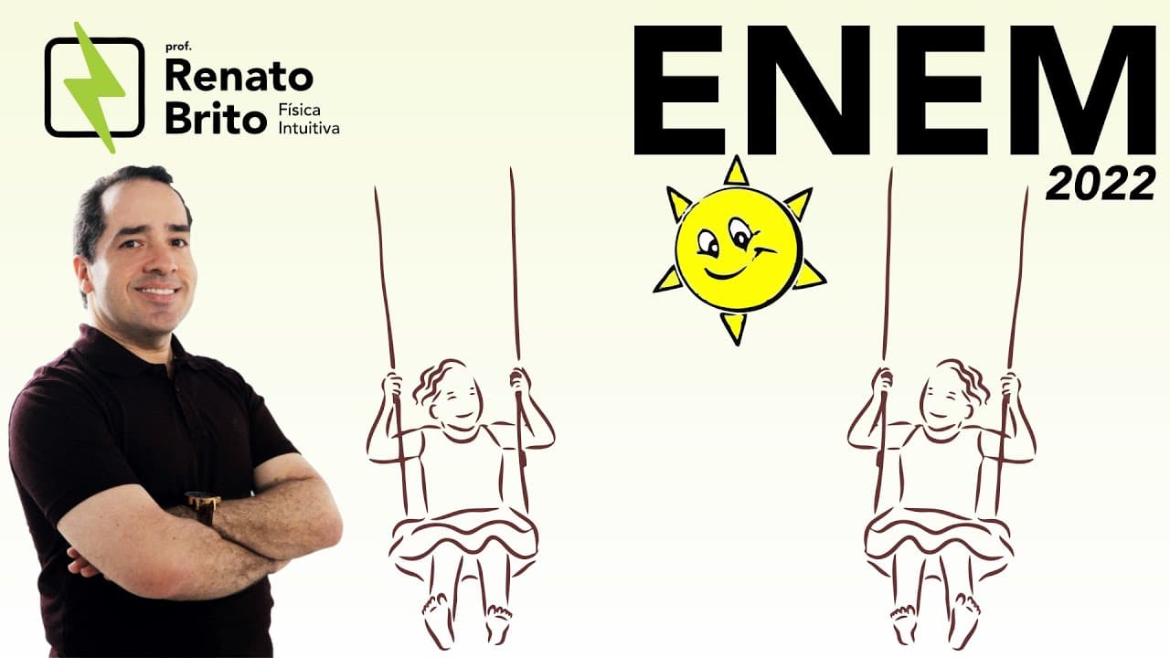 Thumbnail: ENEM  2022 | Física | Um pai faz um balanço utilizando dois segmentos paralelos e iguais da mesm
